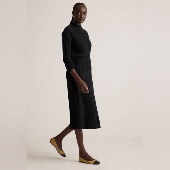 Quince Mongolian Cashmere Midi Skirt - Picture 4 of 9